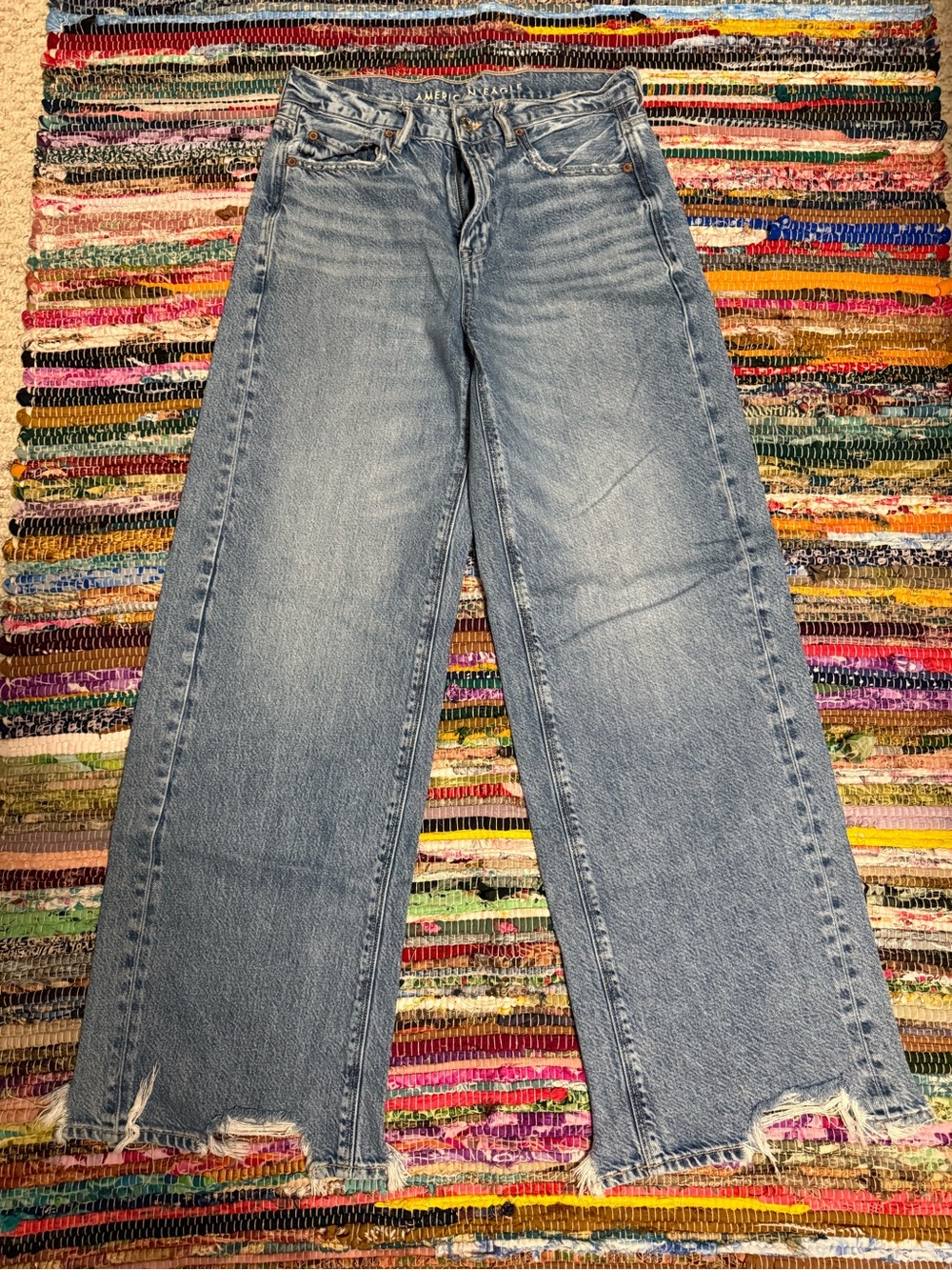 American Eagle women’s baggy wide leg jeans